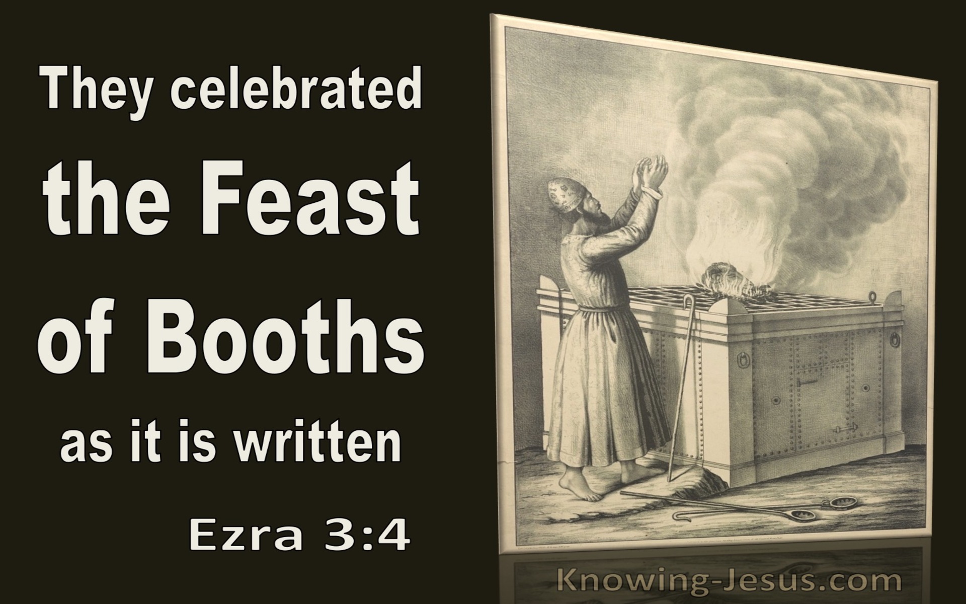 Ezra 3:4 They celebrated the Feast of Booths (brown)